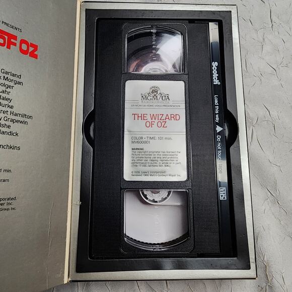 Wizard of Oz First Release 1966 VHS MGM UA Big Box Book Rare Collectible - Picture 4 of 7